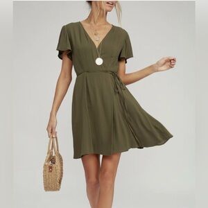 Lulu's Olive Green Mini Dress